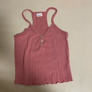 pink essential tank top